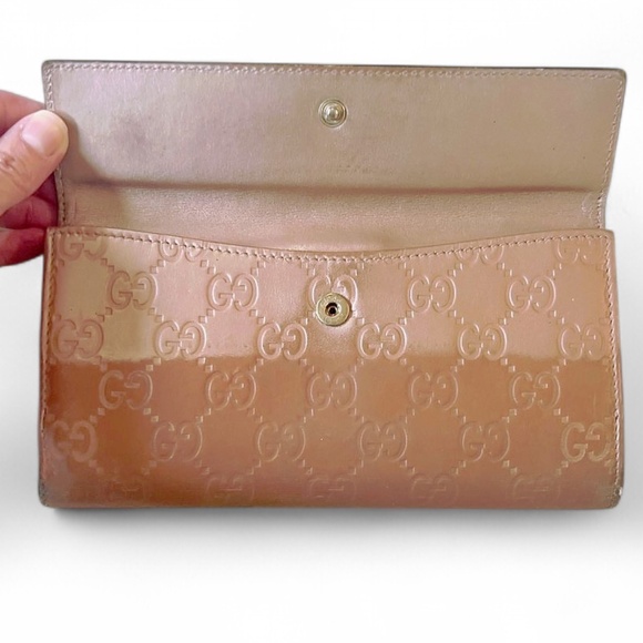 Gucci Guccissima Long Wallet No. 203550-0959 Brown / Champagne - Picture 4 of 15